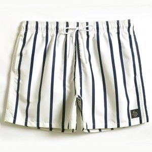 White Mens Swim Shorts